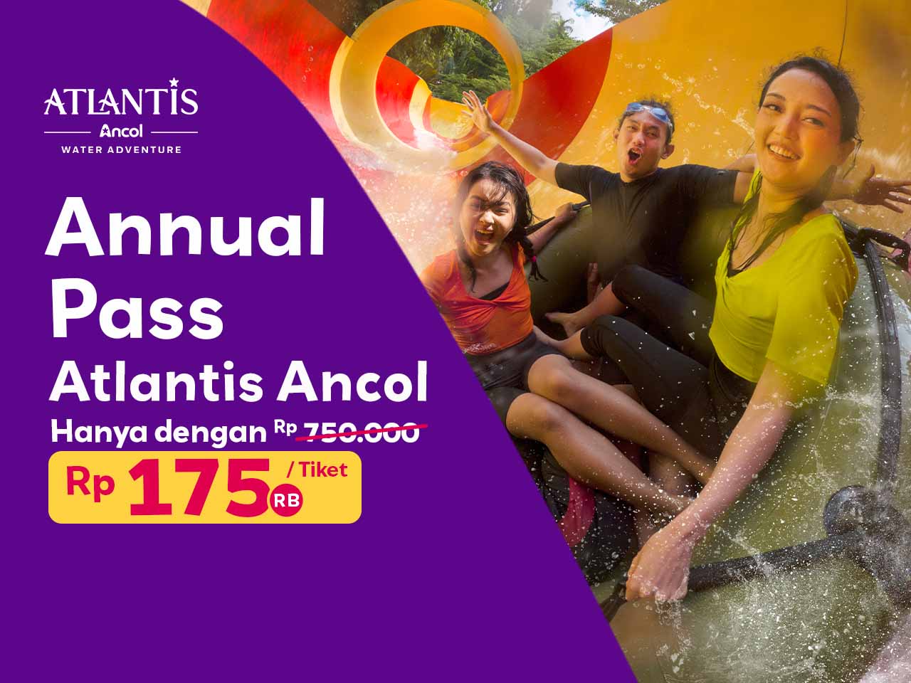 Annual Pass Atlantis Hanya 175rb! Bisa Berenang dan Main Sepuasnya Setahun